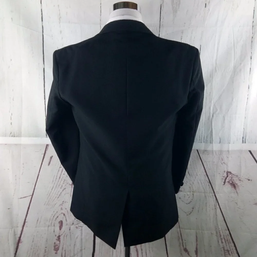 Chaplin 38R 1 Button Black Tuxedo Suit Jacket